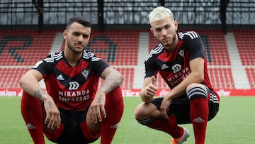 Álex Martín y Santos destacan el crecimiento del Mirandés como club