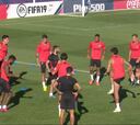 Los de Simeone preparan el debut liguero ante el Getafe