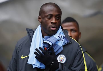 Manchester City's Yaya Toure before the match against Chelsea