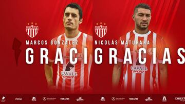 Los Rayos anunciaron a través de su cuenta de twitter las bajas del ex capitán de los hidrocálidos, además de la del delantero chileno.