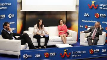 31/05/18 MESA REDONDA INSPIRATION WOMAN CON INMACULADA GARCIA PRESIDENTA DE LOTERIAS Y APUESTAS DEL ESTADO Y ANNA MONTAÑANA ENTRENADORA DE BALONCESTO Y EX JUGADORA DE LA SELECCION ESPAÑOLA DE BALONCESTO JORGE GARBAJOSA PRESIDENTE FEDERACION