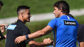 Conte sorprende y cita a Alexis para el partido ante Cagliari