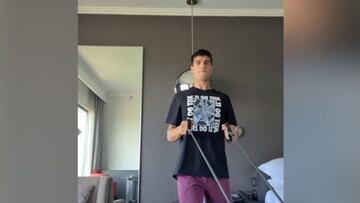 En cuarentena antes de su primer grande: así se mantiene en forma Alcaraz en el hotel