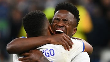Vinicius y Rodrygo, en el Real Madrid-City.