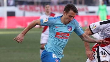 Santiago Arias durante el partido entre Atlético de Madrid y Rayo Vallecano por LaLiga de España.