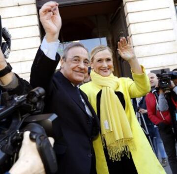 Florentino Pérez y Cristina Cifuentes. 