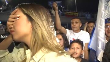 Reportera estaba cubriendo la fiesta del título en Colombia y pasó esto: ¡tremendo!