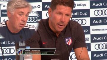 El divertido lapsus de Simeone: ¡españolizó a Ancelotti!