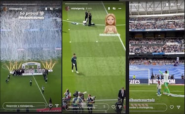 Las reacciones de las mujeres de los futbolistas del Real Madrid a la 35ª Liga madridista