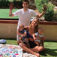 Álvaro Morata y Alice Campello sacan su vena más gamberra y 'artística'