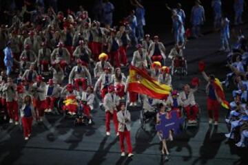 La delegación española en la inauguración de los Juegos Paralímpicos de Río 2016