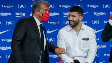 Laporta y Ag&uuml;ero.