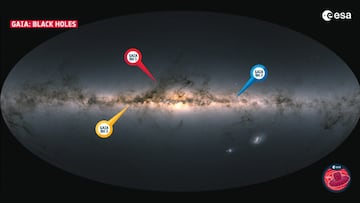 Descubren un agujero negro gigante en nuestra galaxia del tamaño de 33 veces el Sol