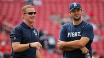 Jason Garrett, head coach de los Cowboys, podrá contar con la participación activa deTony Romo en el próximo partido.
