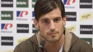 <b>OLVIDADO.</b> El jugador del Athletic Club Aitor Ocio considera que la goleada encajada por el Madrid frente al Liverpool no influirá en el partido del próximo sábado, ya que el encuentro de Anfield es historia.