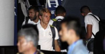 Martin Odegaard a su llegada a Shanghái.