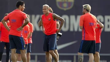 Suárez, Neymar y Messi se ejercitaron juntos otra vez desde el mes de mayo.