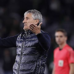Quique Setién: "No siento que mi cargo esté en riesgo"