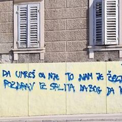 Desean la muerte a Djokovic con una horrible pintada en Split