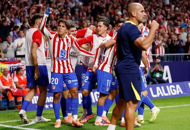 El gol fue de Almada, pero el mérito es de Giuliano. Su carrera rompió a la defensa de Osasuna y dejó el gol en bandeja al otro argentino. Vuelve a ser fundamental.
