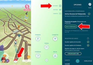 En esta secci&oacute;n de Opciones podemos comprobar si cumplimos los requisitos para pedir nuevas Pok&eacute;paradas