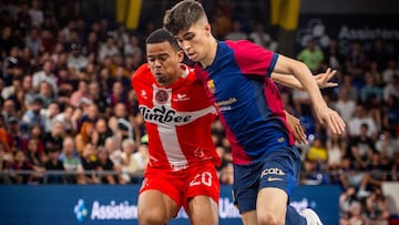 Resumen, resultado y ganador del Bar?a-Jimbee Cartagena: partido de f¨²tbol sala, segundo encuentro de la final de la Liga de f¨²tbol sala, hoy en vivo online.