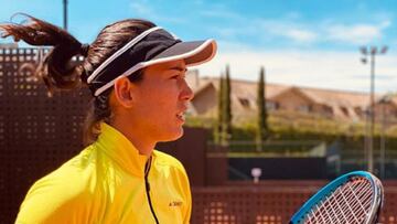 Garbiñe Muguruza ya entrena para el Mutua Madrid Open