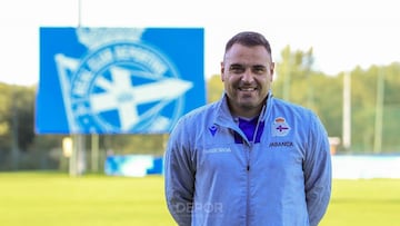 Aldo Pedro Duscher, en su etapa como técnico en las inferiores del Deportivo.