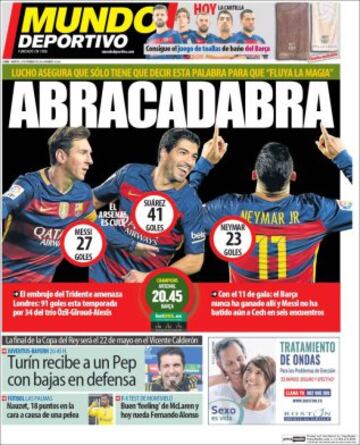 Portadas de la prensa mundial