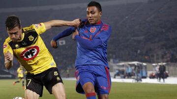 El jugador de Universidad de Chile, Juan Andres Leiva
