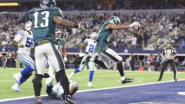 Jordan Matthews logr&oacute; el TD de la victoria de los Eagles ante los Cowboys.