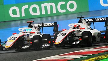 Mart¨ª (22) y Vidales (20), durante la temporada de F3.