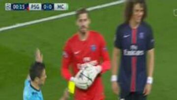 David Luiz vio la amarilla más rápida de la Champions