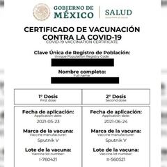 Certificado vacunación COVID: puedo obtenerlo si he recibido dos vacunas diferentes