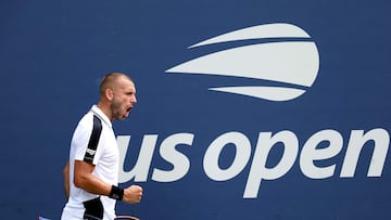 Daniel Evans, contra Karen Khachanov, en el US Open.