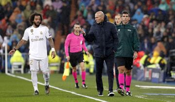 Marcelo y Zinedine Zidane.