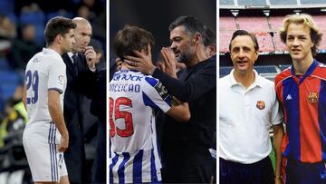 Padres que hicieron debutar a sus hijos en el mundo del f¨²tbol