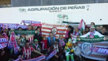 Hermanamiento entre las aficiones del Elche y el Atlético