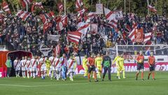 Rayo y Villarreal, en el &uacute;ltimo partido en Vallecas.