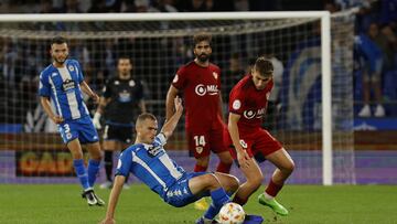 Bergantiños jugó su último partido como titular ante el Linares.