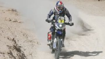 Pablo Quintanilla tuvo un buen d&iacute;a en las motos del Dakar.