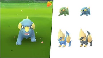 Formas estándar y shiny de Electrike y Manectric