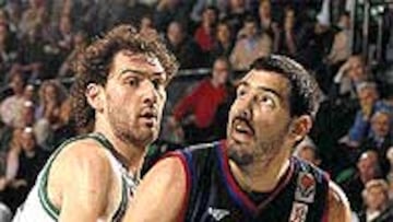 <b>BRILLÓ.</B> Scola sobresalió ante Garbajosa, pero no no bastó.