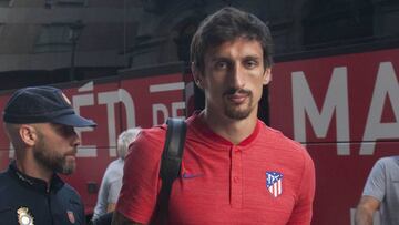 El central montenegrino del Atlético de Madrid, Stefan Savic.