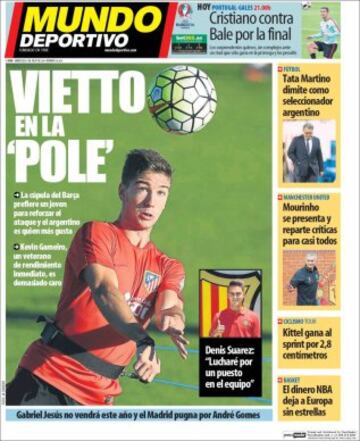 Portadas de la prensa mundial