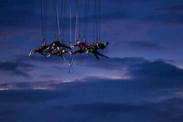 An aerial show.