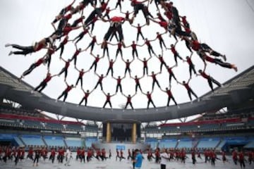 Ensayo de la ceremonia de apertura de Nanjing 2014