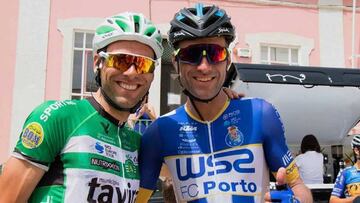 Los ciclistas españoles Alejandro Marque y Raúl Alarcón.