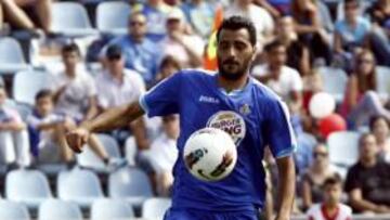 Güiza, en el derbi del Coliseum.