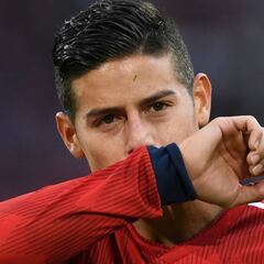 Especulaciones por suplencia de James ante Borussia Dortmund